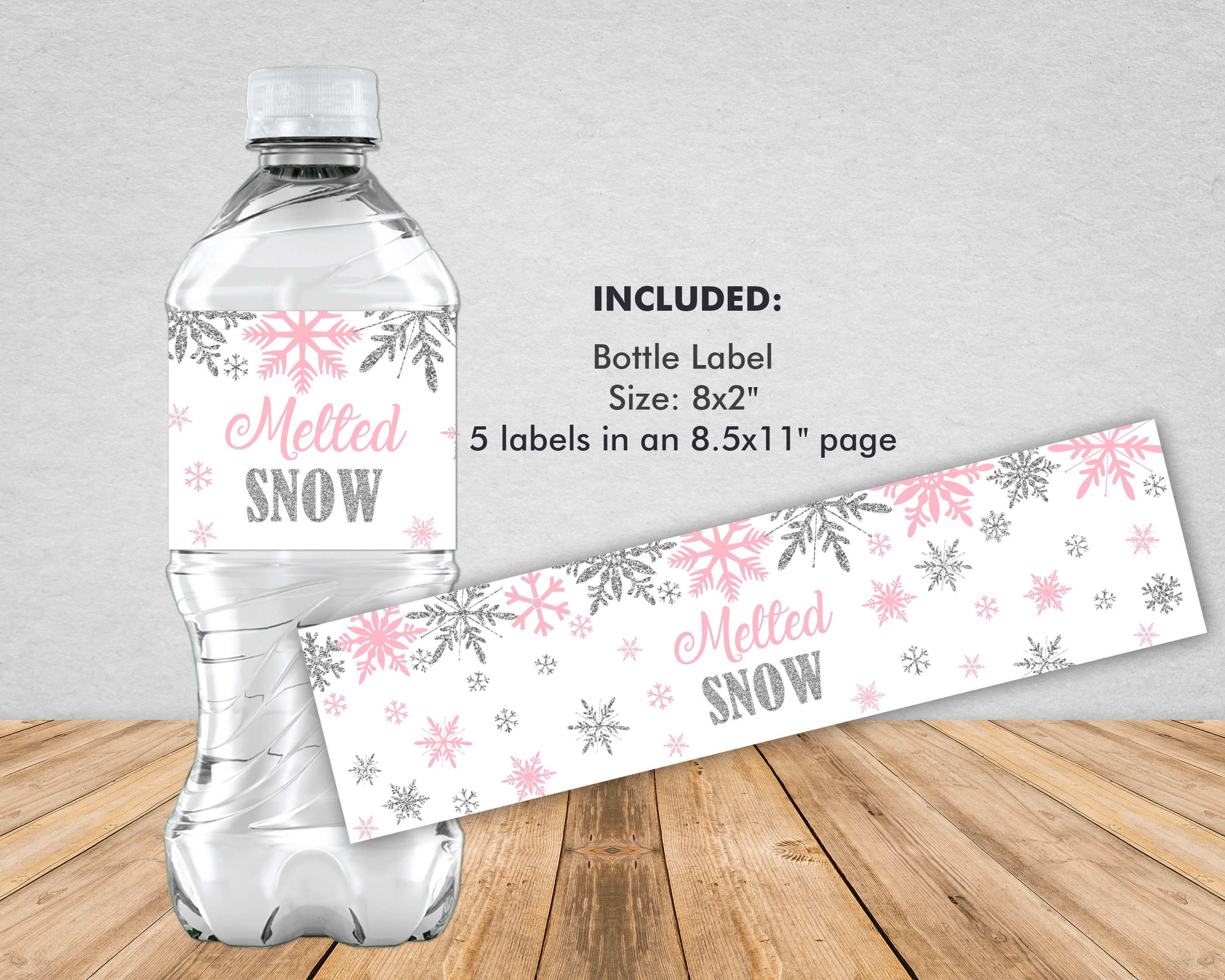 Santa's Melted Snow Water Labels (INSTANT DOWNLOAD) – Chickabug