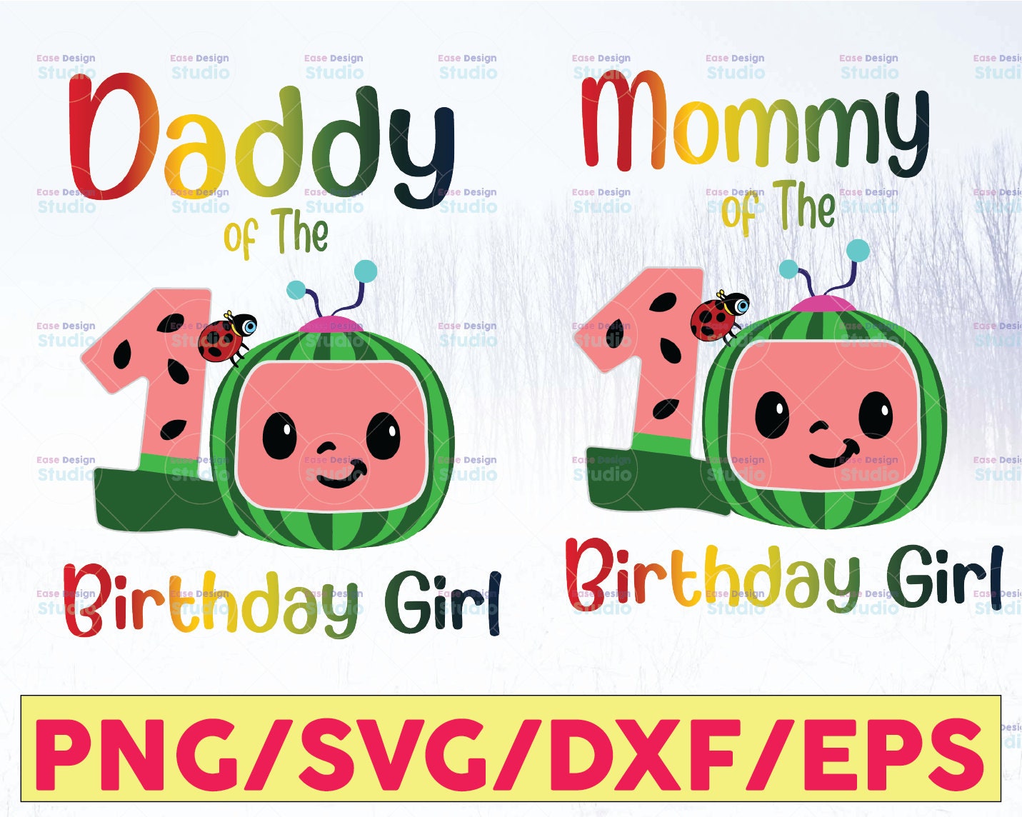 Download Cocomelon Papá y mamá de birthday girl svg Coco Melon svg ...