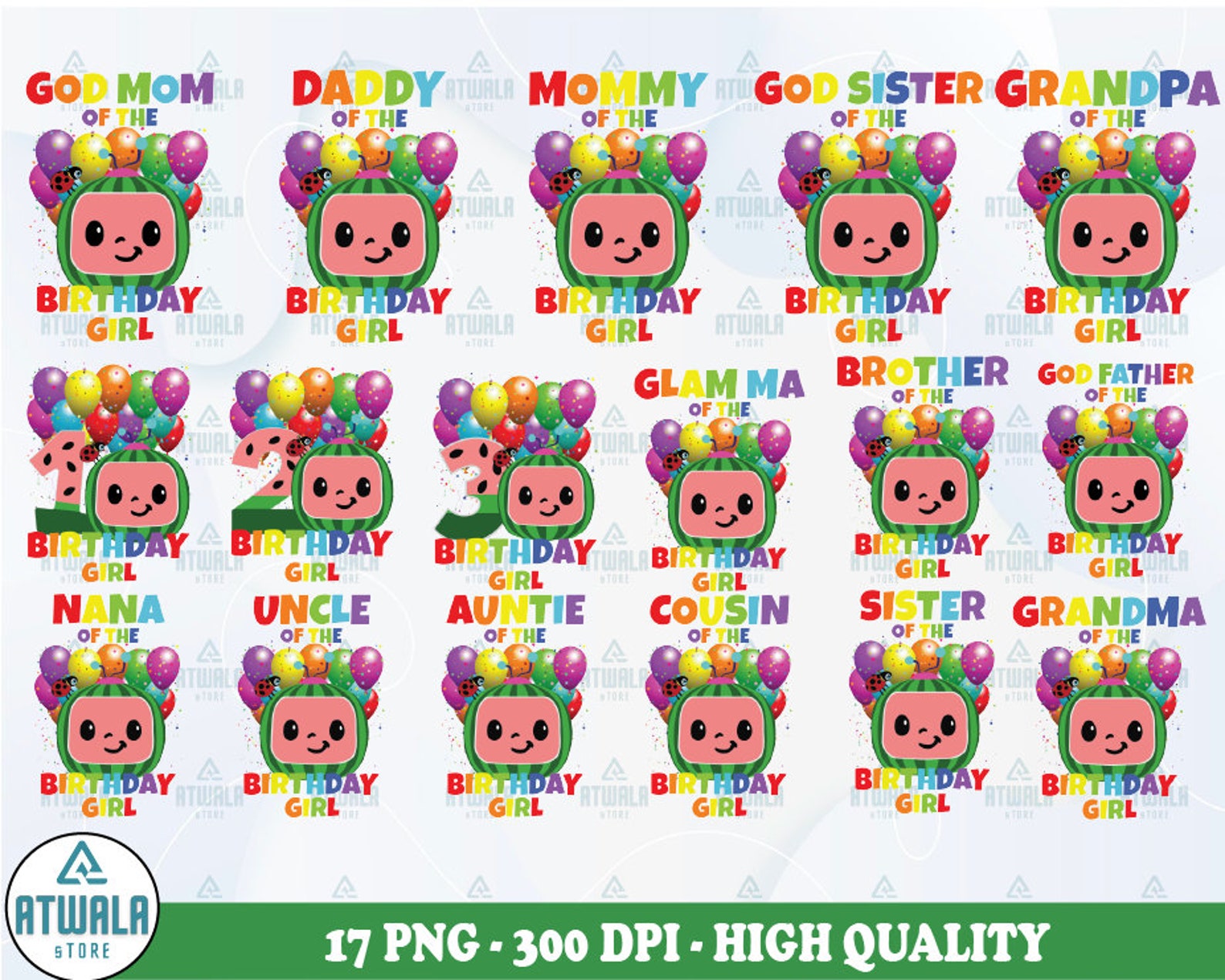 Birthday Girl PNG Family Png Etsy
