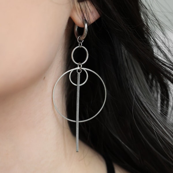 Immolate Earrings | Antiallergenic Stainless Steel Statement Bold Earrings Alt y2k Grunge Aesthetic Edgy Customisable Made to order