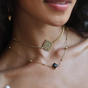 Elven Heiress | Elven Fantasy Choker Necklace | Stainless Steel Ornate Jewelry | Elfcore Forest Aesthetic | Witchy Medieval Fairy Necklace