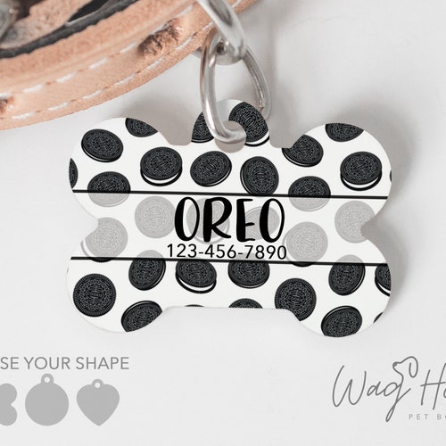 Oreo Custom Resin Dog Tag Etsy