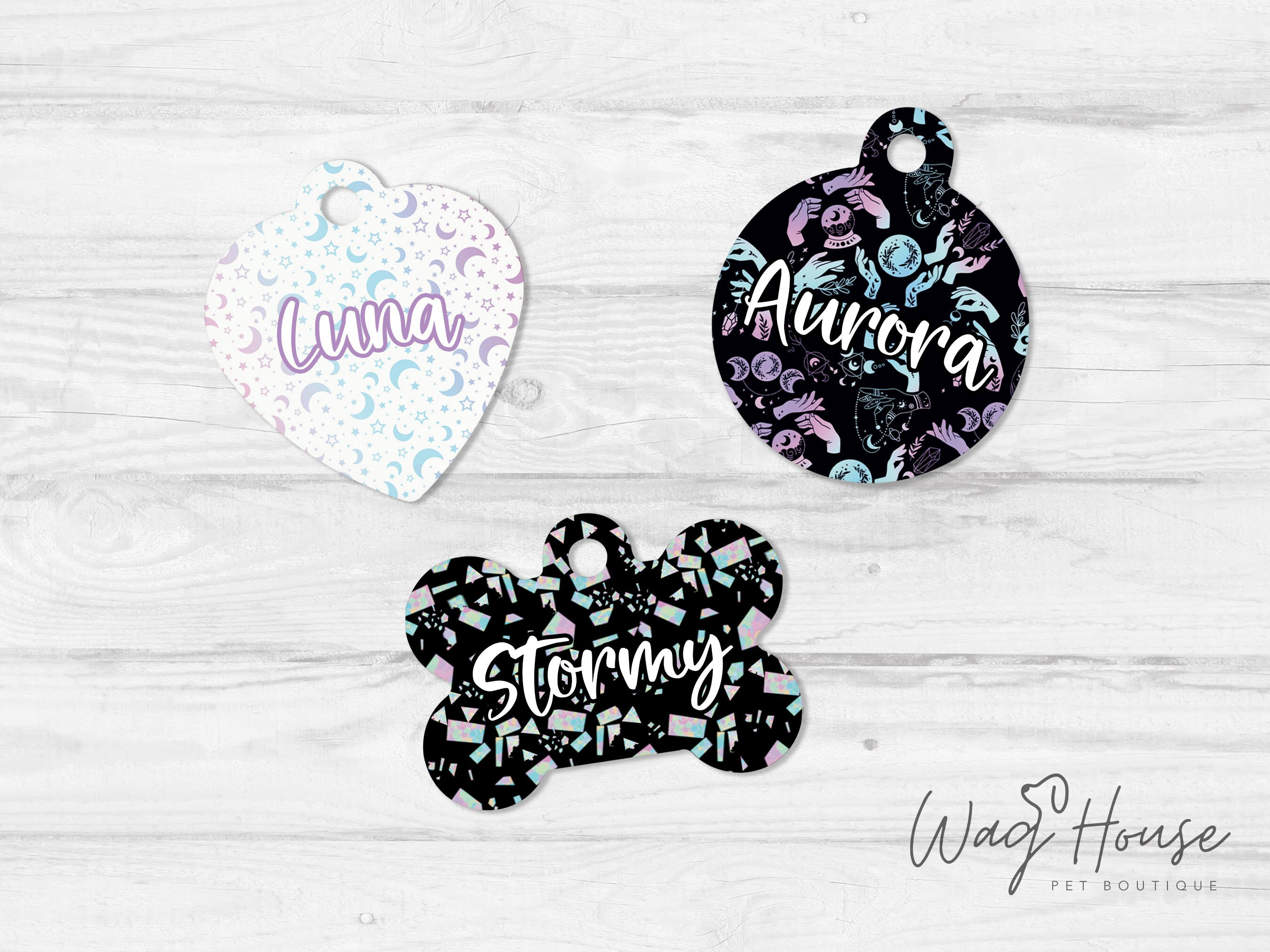Girly 2025 dog tags