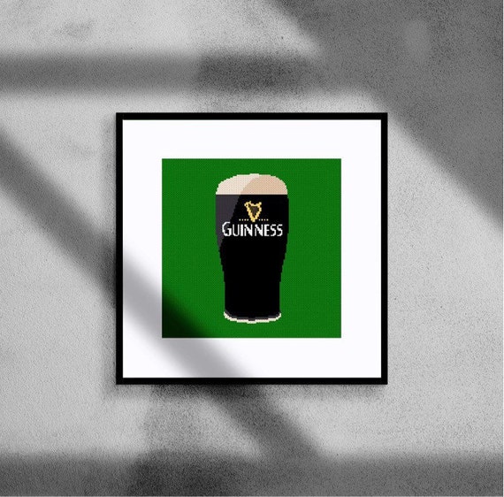 Pinte De Bière Guinness Modèle De Point De Croix 