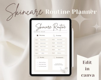 Skincare Routine Planner, Client Skincare Plan, Esthetician Consultation Forms, Facial Treatment Form, Skincare Routine Guide, Planners