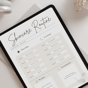 Skincare Routine Planner, Skincare Plan, Skin Routine, Esthetician Forms, Facial Form, Skincare Routine Guide, Planners, Template, Digital
