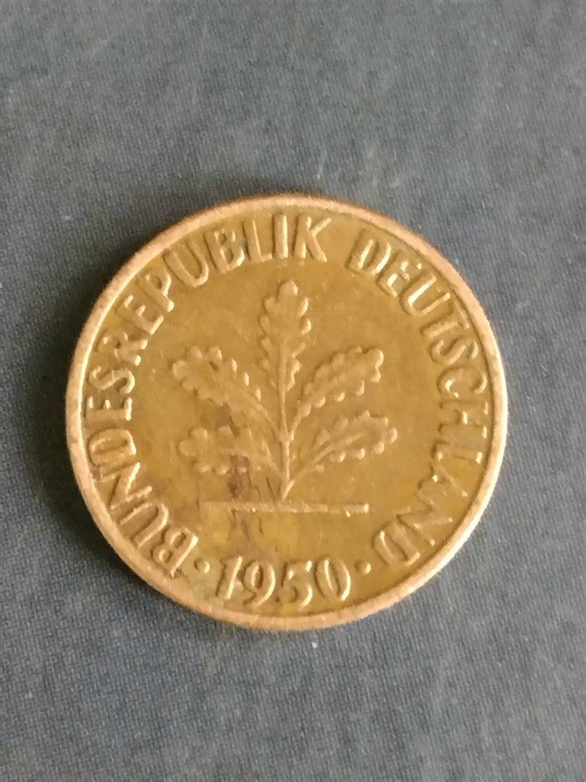 1 pfennig F 1950 rare and antique coin on 50 less price Etsy 1 pfennig F 1950 rare and antique coin on 50 less price Etsy