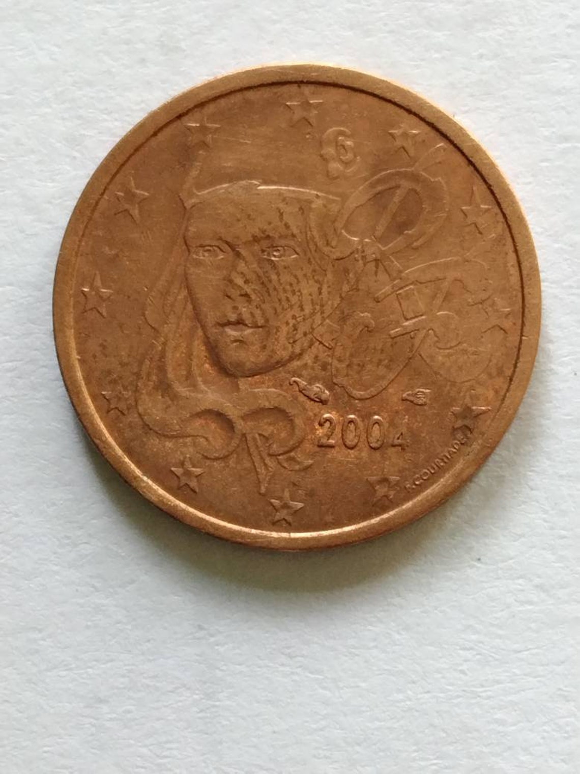 6000 Euro Piece 2 Centimes Euro Rare France 2 cent euro pièce unique rare avec 20 % moins de prix | Etsy