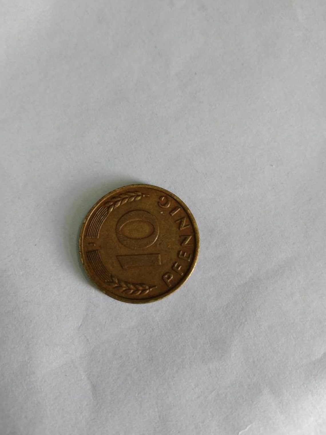 10 pfennig 1950 j Germany rare coin | Etsy
