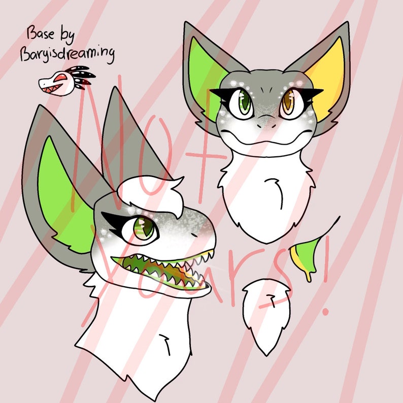 Dino Mask Fursona Fursuit Adoptable read Description - Etsy