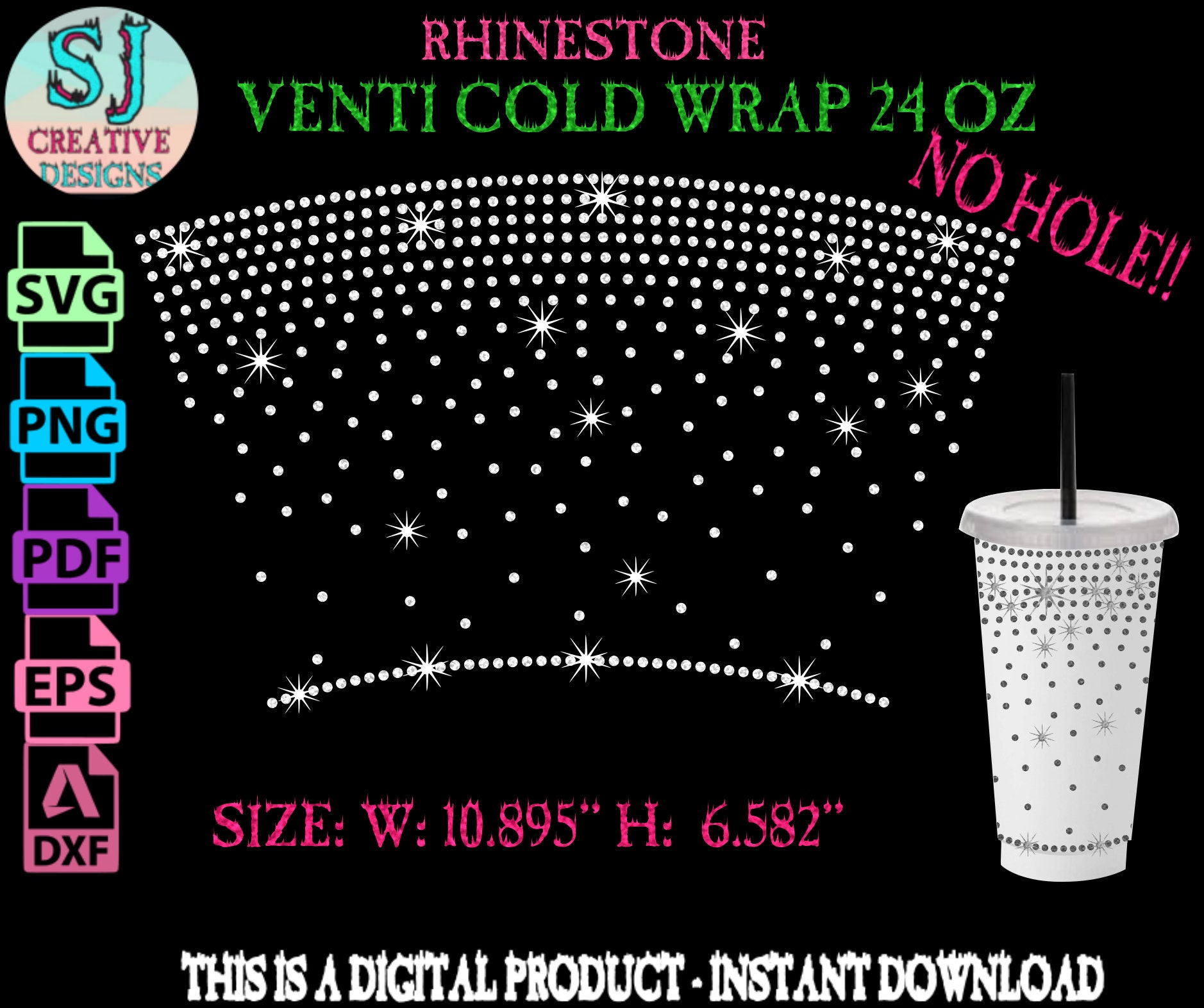 lllᐅ Louis Vuitton LV Scattered Rhinestone SVG - bling template file