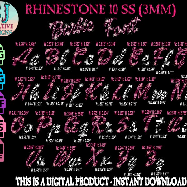 Barbs Alphabet rhinestone svg,Barb Font rhinestone svg,Alphabet Rhinestone,Rhinestone Template,barb Template,Rhinestone,Rhinestone barb