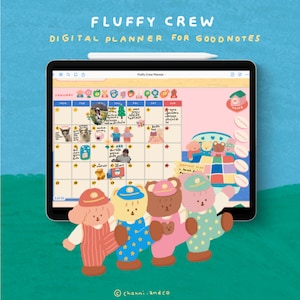 Digital Planner, Cute Planner, Undated Digital Planner, Goodnotes Planner, Ipad planner, Digital Stickers, Pastel Planner