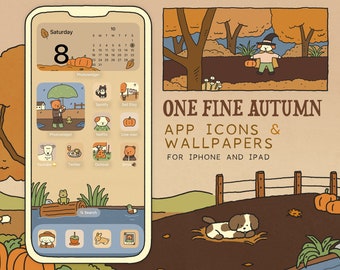 Autumn theme, App Icons, Iphone And Ipad App Icons, Iphone and Ipad Wallpapers, Cute Icons, Cute Wallpapers