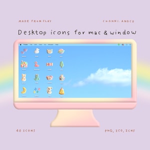 Desktop icons, mac icons, window icons