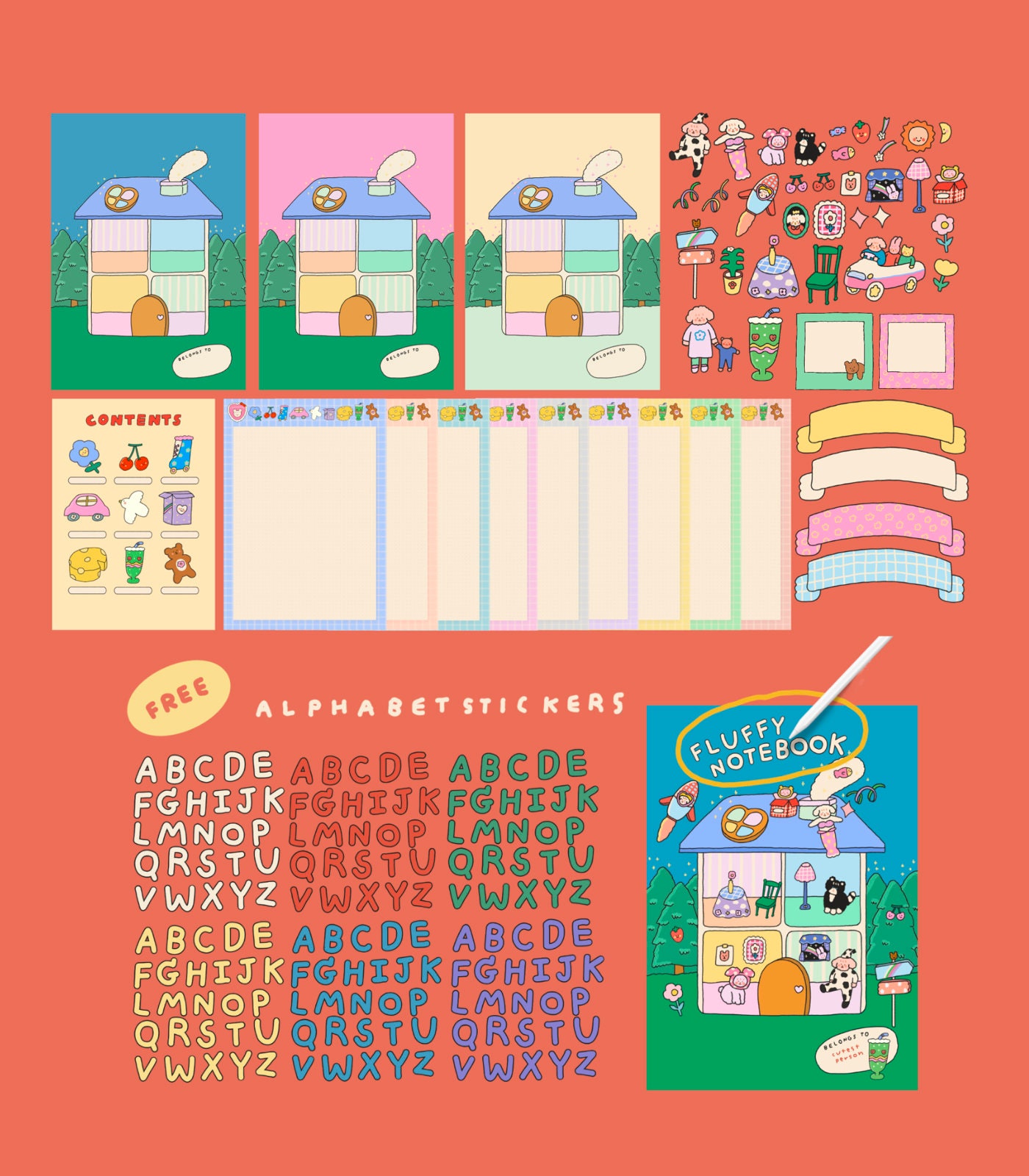 Ultimate Digital Notebook, Goodnotes Notebook, Digital Sticker ...