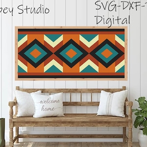 Aztec Barn Quilt svg Laser cut files for Glowforge projects wall art Laser SVG Files Wood Quilt for Glowforge Chevron dxf pdf 298