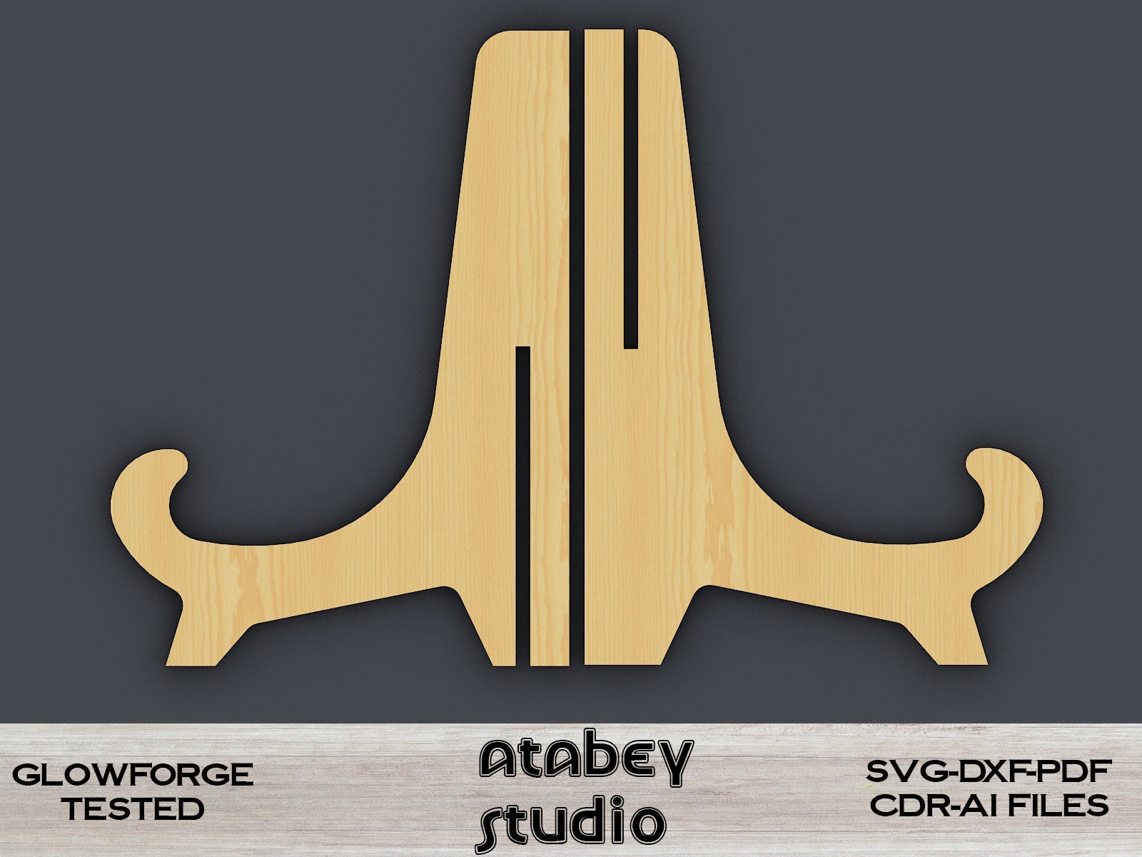 Espositore A Cavalletto In Metallo Quadrato Placcato Ottone TRIPAR - Supporto Multiuso Per Piatti, Foto E Quadri (17.8-35.6 Cm)