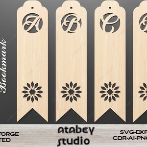 Arquivos SVG de marcadores de alfabeto cortados a laser / Modelo para Glowforge / Vetores de marcadores para máquinas de corte a laser e Cricut Svg Dxf Ai Cdr 497