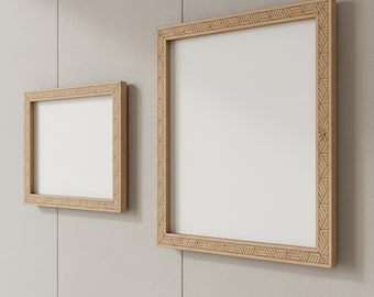 Marcos cortados con láser: marcos con patrones intrincados para un arte de pared elegante (661)