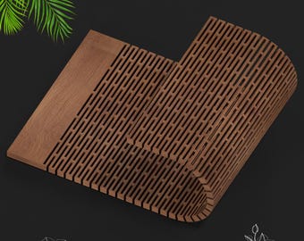 Living Hinge Laser Cut Patterns for Flexible Wood Projects | Perfect for Bracelets & Bending Wood 482