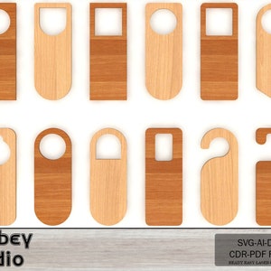 Do Not Disturb Signs - Door Knob Hangers Bundle - 12 Designs for Wood, Acrylic, and More 689