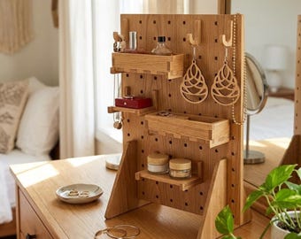 DIY Pegboard Stand & Hooks - Customizable Laser Cut Accessories for Craft Organization 643