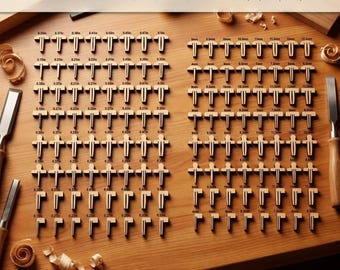 128x Honeycomb Pin Set for Laser Cutters - Universal Crumb Tray Holders 614