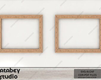 DIY Laser Cut Frame Set - Intricate Patterned Frames for