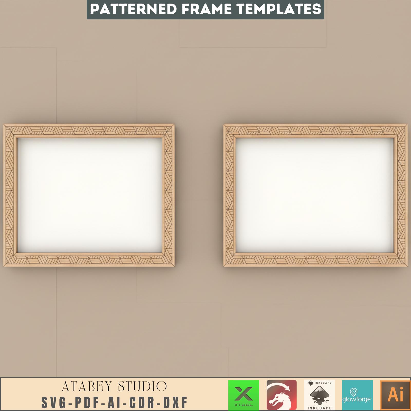 DIY Laser Cut Frame Set - Intricate Patterned Frames for Stylish Wall ...