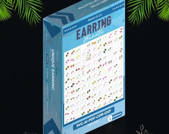 500+ Mega Earring Design Collection - Laser Cut Earring Files - Colourful Laser Cutting Earrings - DIY Jewelry for Xtool 862