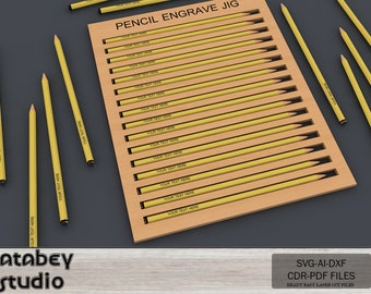 Custom Pencil Engraving Jig - Personalize Your Pencils with Laser Precision - DIY Engraving 681
