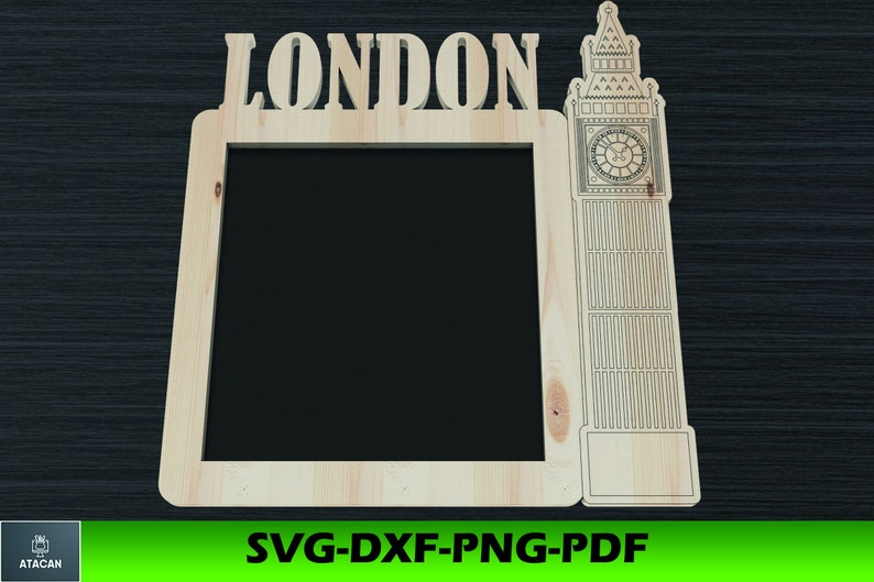 London frame svg cut london laser cut pic london photo Etsy