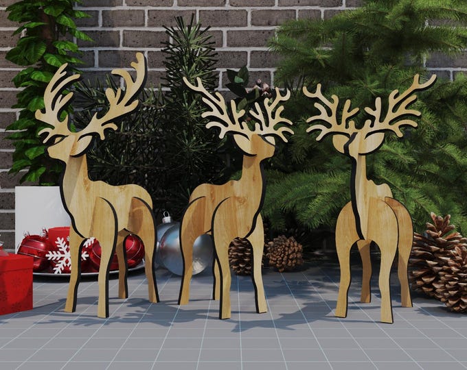 Rebar Reindeer Decoration for Christmas, Holiday Reindeer, Christmas ...