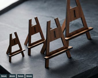 Wooden Easel Stand Art Display Stands Table Sign Laser Cut Picture Holder