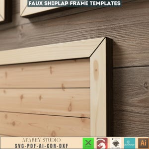 Faux Shiplap Sign Backers, Laser cut files SVG DXF vector plans, glowforge file svg, laser cut template, laser svg, laser cutting files 132 image 6