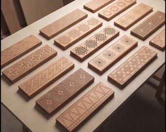Ornamental Border Laser Cut Files - Intricate Wooden Border Engraving Designs