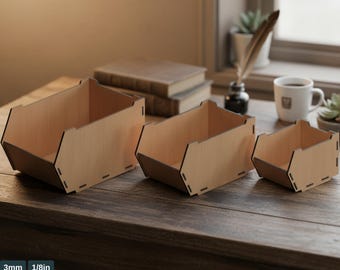 Desk Organizer Stackable Storage Box Svg - Wood Desktop Organizer Storage Bin 575