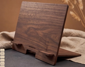 Wooden iPad Stand Laser Cut File, Tablet Display Holder Template, Plywood Desk Stand 1031