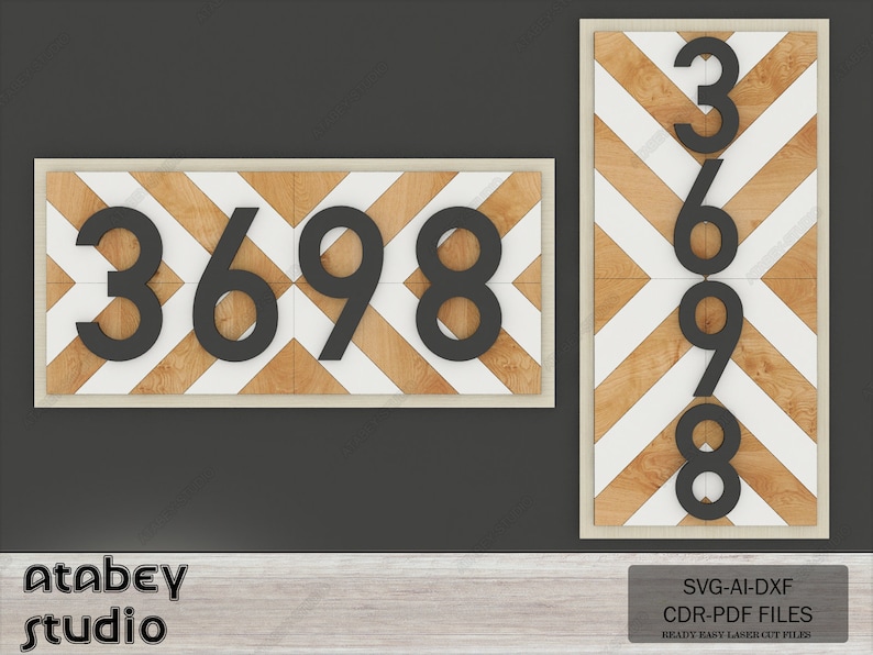 DIY Custom Address Sign Patterns - Southwest Arrow Sign Laser Templates ...