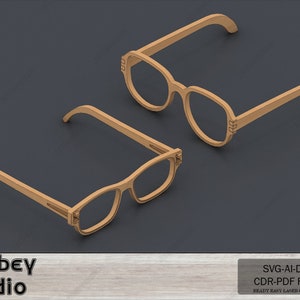 DIY drewniane okulary Craft Files-laserowo wycinane szablony okularów MDF 630