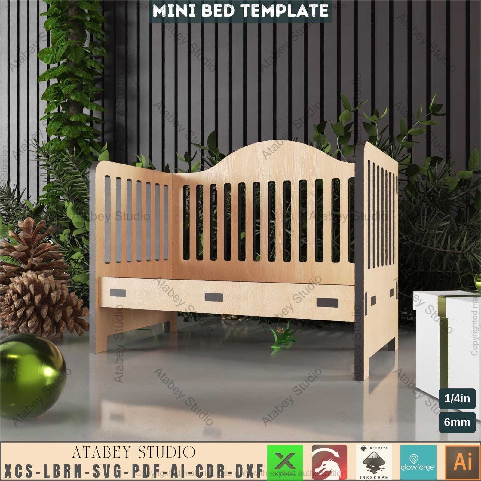 Baby Rocker Crib Design Files - Shop Organizer and Doll Cradle - Ready ...