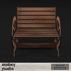 DIY Wooden Garden Bench Laser Cut Design Perfect for Miniature Projects ...