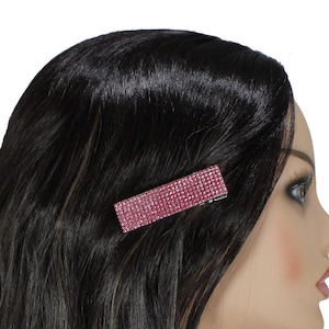 Glitzernde rosa Goldkristalle breite Alligatorhaarspange Kristallhaarspange für Frau und Mädchen Feiertagsfallhaarzusatz-Fancy Haarclip