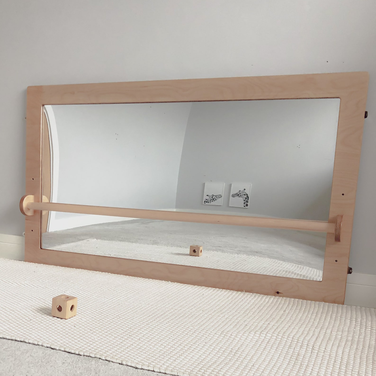 Montessori Mirror Scandi Nursery Mirror for Baby Infant Etsy UK