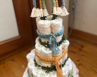 Torta di pannolini per Baby Shower