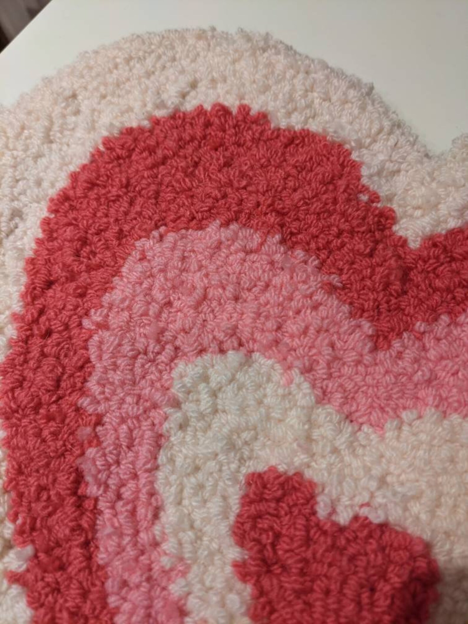 Handmade Punch Needle / Tufted Rug 'heartthrob' Etsy