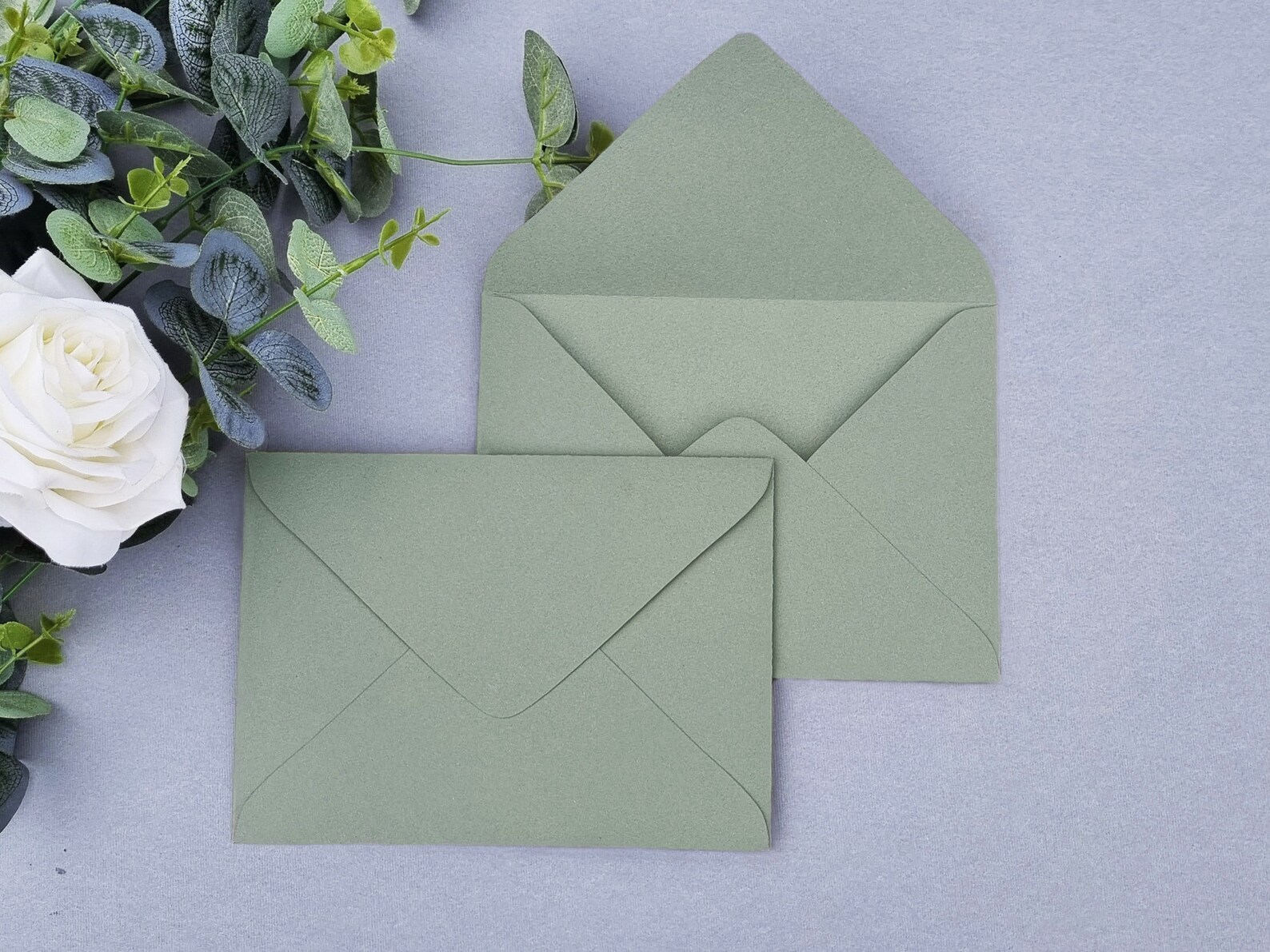 Olive Green Envelopes for Invitations Sage Green Envelopes Etsy