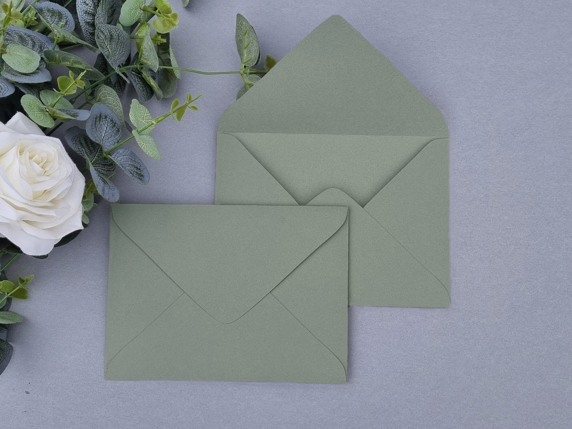 Envelopes C6 size 162x114xmm 180 g/sm natural green paper Etsy