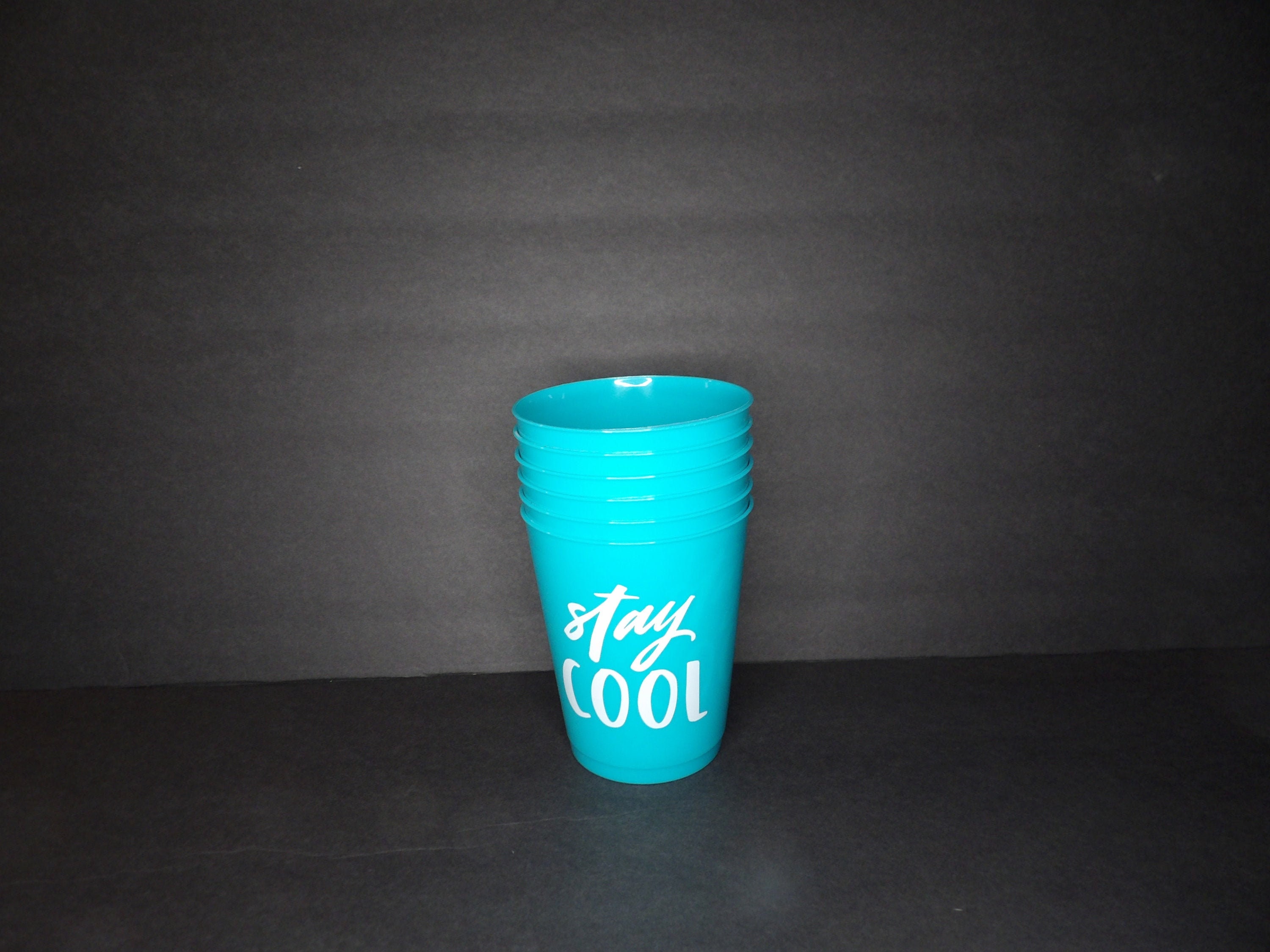Set of 6 Stay Cool Drinking Cups Etsy